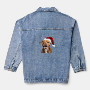 Happy Dogs at Christmas Funny Dogs Classic T-Shirt Denim Jacket