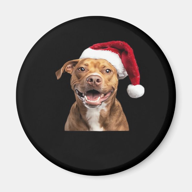 Happy Dogs at Christmas Funny Dogs Classic T-Shirt Magnet (Front)