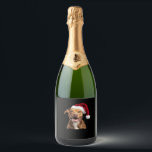 Happy Dogs at Christmas Funny Dogs Classic T-Shirt Sparkling Wine Label<br><div class="desc">Happy Dogs at Christmas Funny Dogs Classic T-Shirt</div>