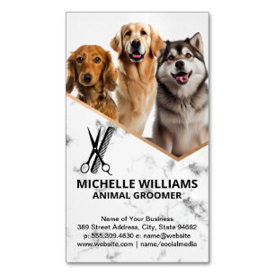 Happy Dogs Sitting   Groomer Business Card