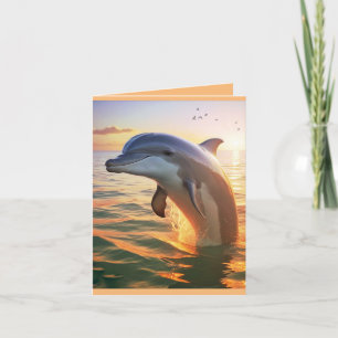 Happy Dolphin Birthday Card