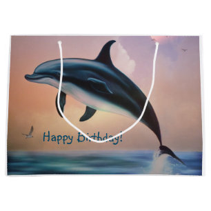 Happy Dolphin Large Gift Bag