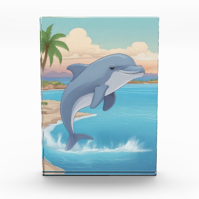 Happy Dolphin Photo Block (Front)