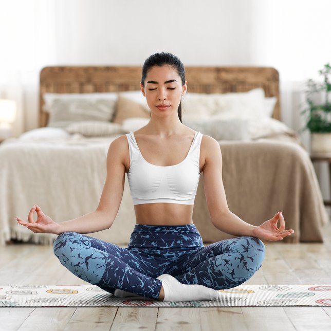 Happy Doodle Laugh Yoga Mat (Creator Uploaded)