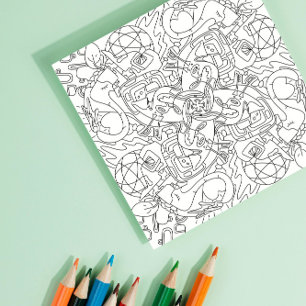 Happy Doodles: Around the World Colouring Page Poster