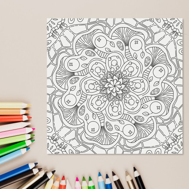 Happy Doodles: Autumn Colouring Page Poster (Creator Uploaded)