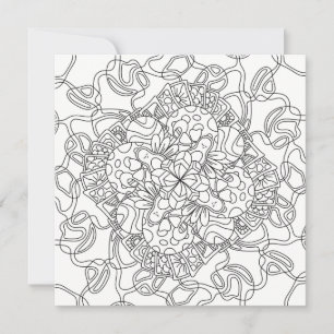 Happy Doodles: Avocado Land Colouring Flat Card