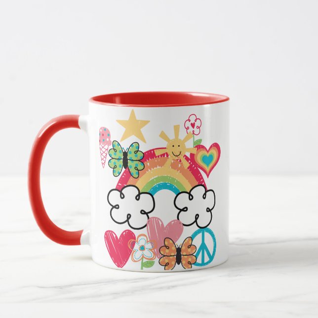 Happy Doodles Mug (Left)
