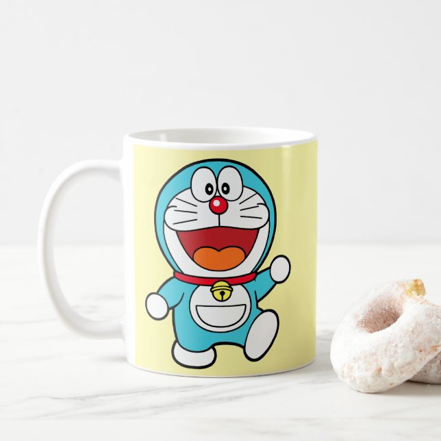 Happy Doraemon Coffee Mug (With Donut)