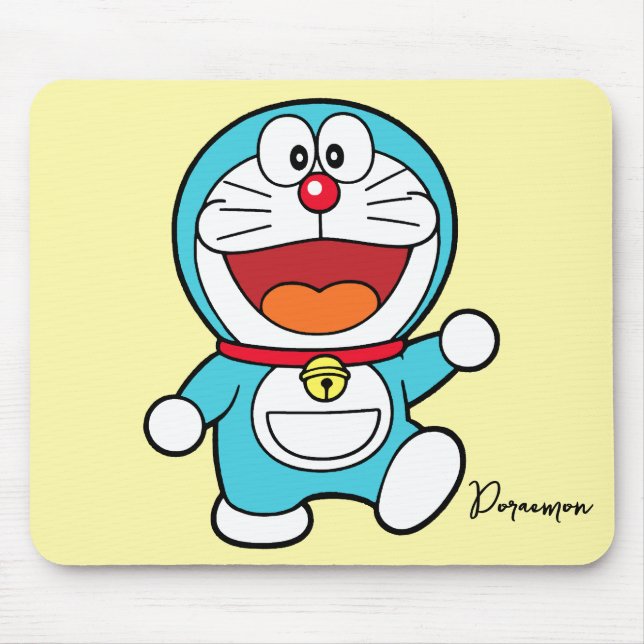 Happy Doraemon Mouse Mat (Front)
