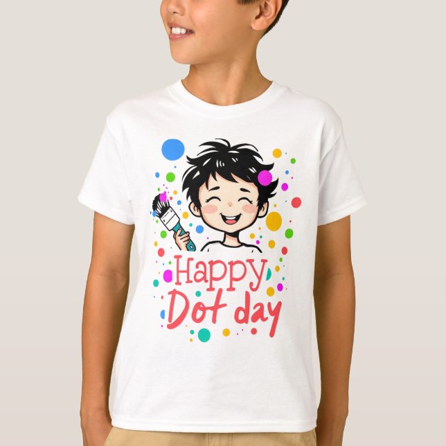 Happy Dot Day - Back to School Teacher T-Shirt (Front)