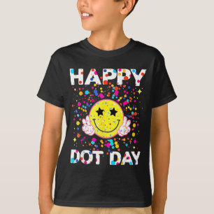 Happy Dot Day Kids Colorful Girls Boys T-Shirt
