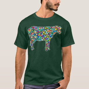 Happy Dot Day Rainbow Dairy Cow Polka Dot Septembe T-Shirt