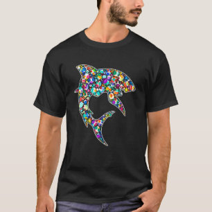 Happy Dot Day Rainbow Shark Polka Dot September 15 T-Shirt