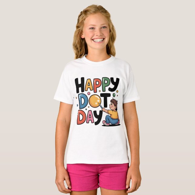 Happy Dot Day September 15 Creative Kids T-Shirt (Front Full)