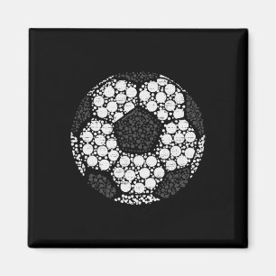 Happy Dot Day Soccer Colourful Polka Dots Boy Teen Magnet
