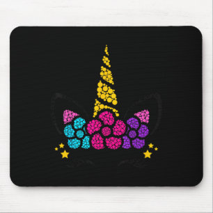 Happy Dot Day Unicorn Girls Kids September 15th Lk Mouse Mat