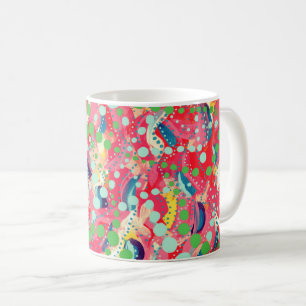 Happy Dots and Playful Shapes Original Art Coffee Mug