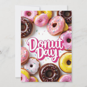 Happy Doughnut Day Invitation