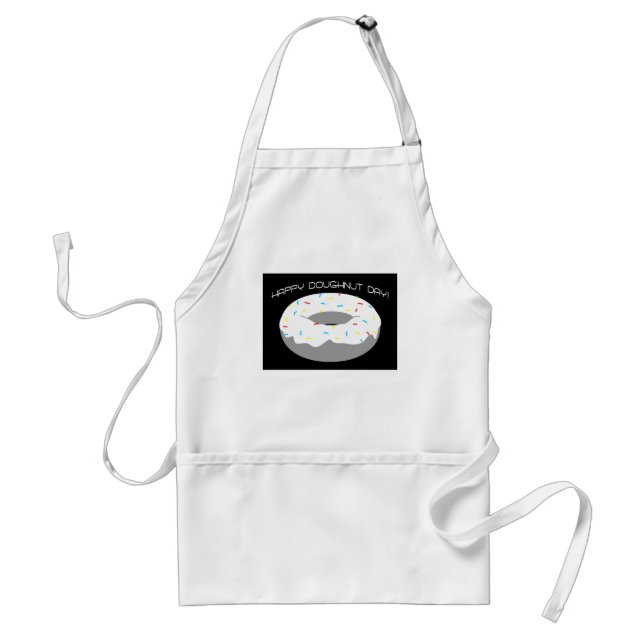 happy doughnut day standard apron (Front)