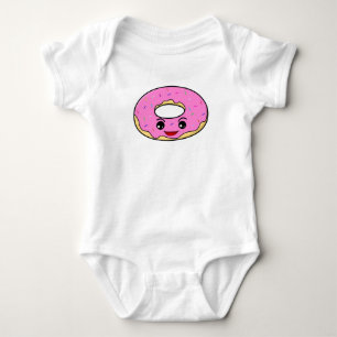 Happy Doughnuts Kawaii Baby Bodysuit