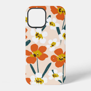 Happy dry painted blooms seamless Vintage pattern. iPhone 12 Case