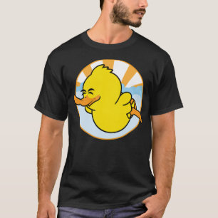 Happy Duck dog print dog print T-Shirt