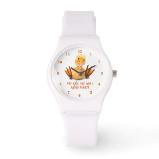 Happy Duck Funny Watch Gift Custom Text