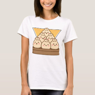 Happy Dumplings Kawaii Food Asian Dim Sum T-Shirt