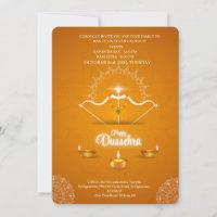Happy Dussehra Celebration Invitation