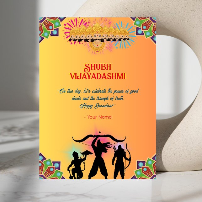 Happy Dussehra Vijayadashmi Card (Creator Uploaded)