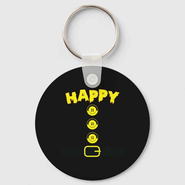 Happy Dwarf Halloween Costume Colour Matching Fami Key Ring (Front)