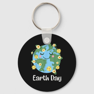 Happy Earth Day 2025 Cute Earth Day Kids Toddler B Key Ring