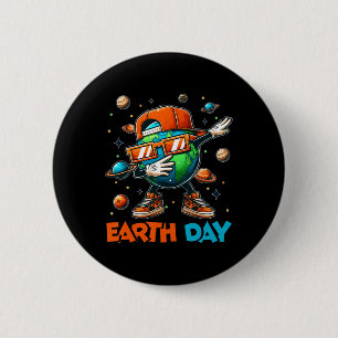 Happy Earth Day 2025 Funny Earth Day Kids Toddler 6 Cm Round Badge