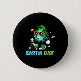 Happy Earth Day 2025 Funny Earth Day Toddler Kids  6 Cm Round Badge
