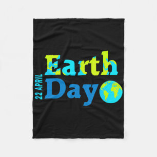 Happy Earth Day 2025 Gifts Earth Day Kids Boys  Fleece Blanket