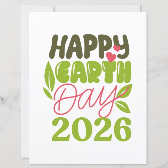 Happy Earth Day 2026 (Front)
