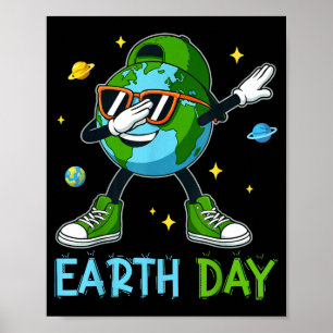 Happy earth day 2026 cool earth day toddler kids poster