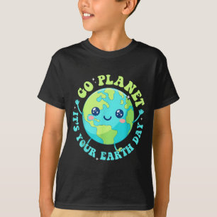 Happy earth day 2026 cute planet environment men T-Shirt