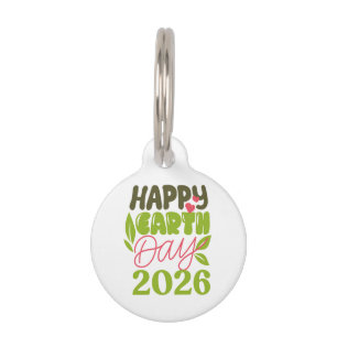 Happy Earth Day 2026 Pet Tag