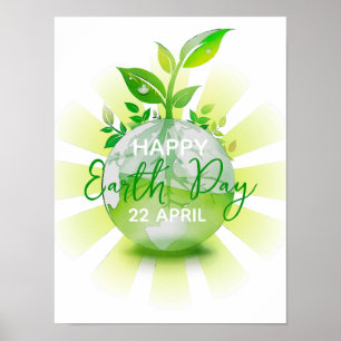 HAPPY EARTH DAY 2026 SAVE THE PLANET POSTER