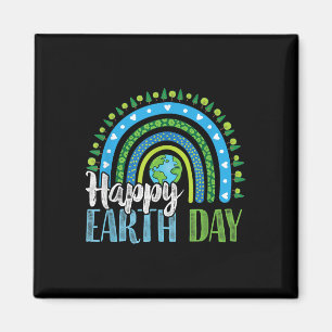Happy Earth Day - Boho Rainbow Magnet