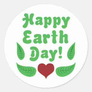 Happy Earth Day! Classic Round Sticker