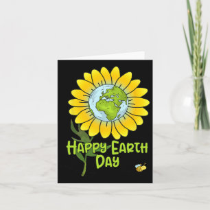 Happy Earth Day Every Day Sunflower Kids Teachers Card