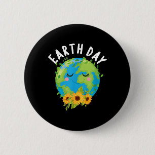 Happy Earth Day Funny Earth Day Kids Toddler Boys  6 Cm Round Badge