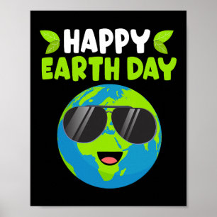 Happy Earth Day Funny Earth Day Kids Toddler Boys  Poster
