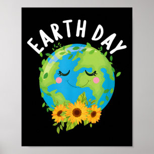Happy Earth Day Funny Earth Day Kids Toddler Boys  Poster