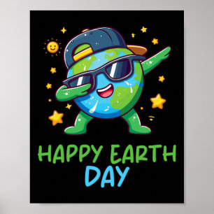 Happy Earth Day Funny Earth Day Kids Toddler Boys  Poster
