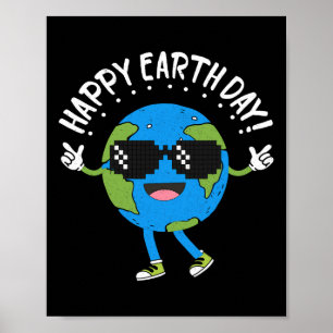 Happy Earth Day Funny Earth Day Kids Toddler Boys Poster