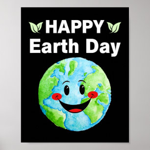 Happy Earth Day Funny Earth Day Kids Toddler Boys Poster